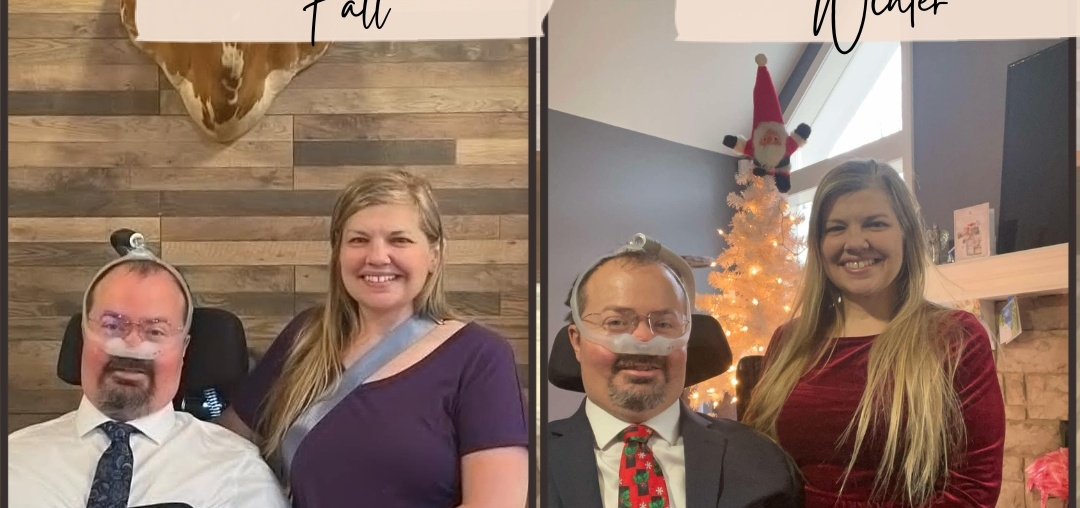 Ryan and Angela at two points in their health journey